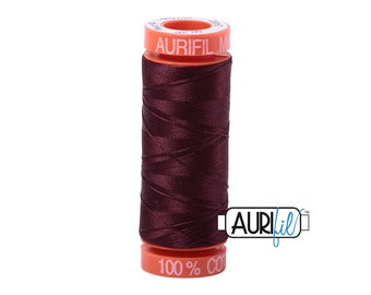 Dark Wine (2468) 50wt Small Spool | Aurifil Thread