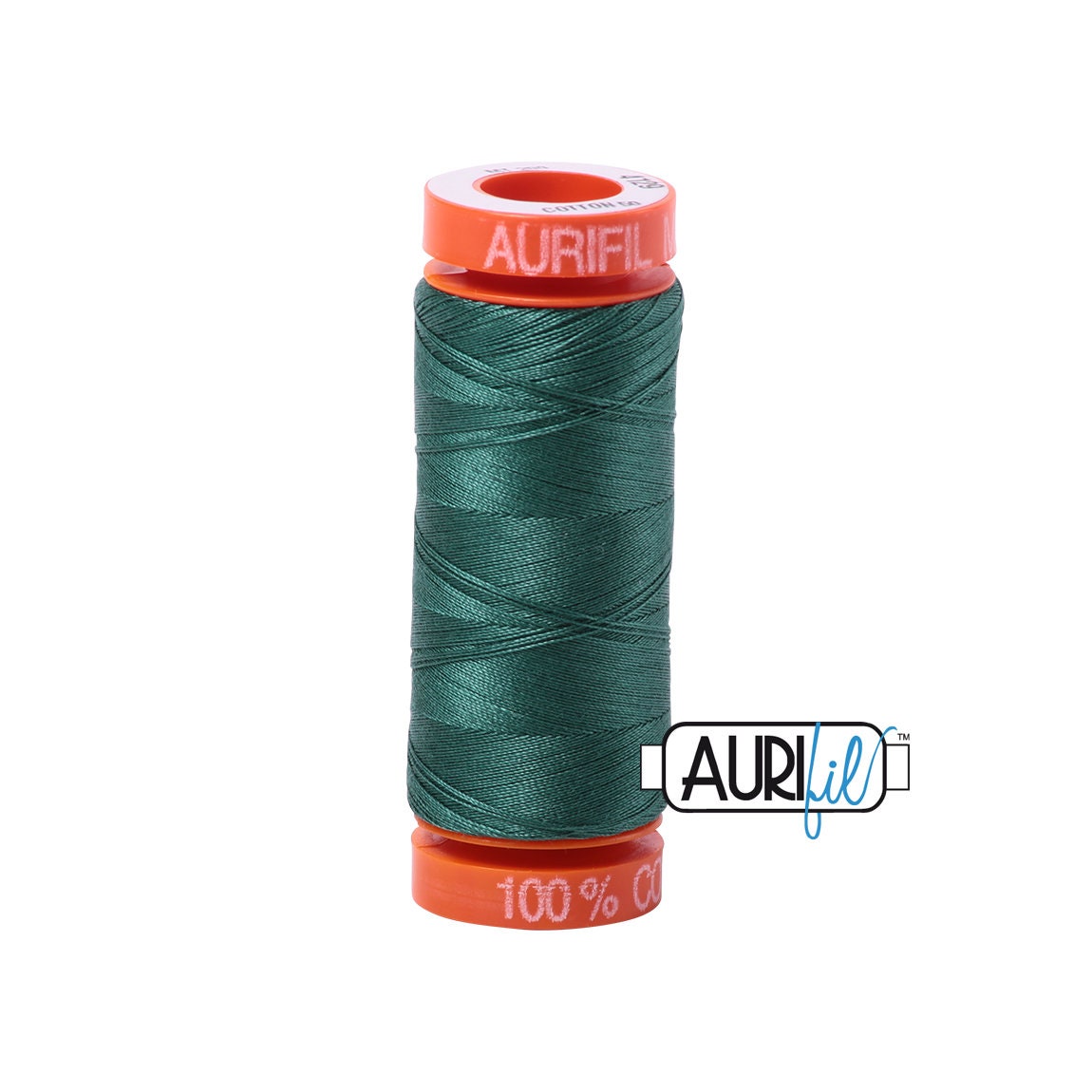 Aurifil Thread 4093 Jade Cotton Mako 50 Wt 1422 Yard Spool 