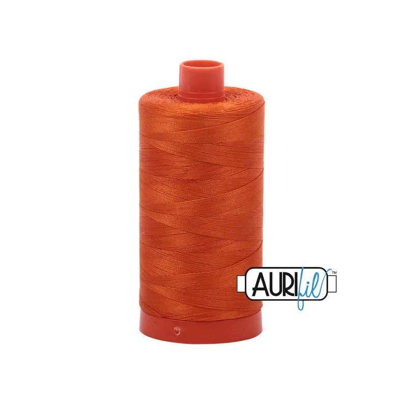Orange 2235 50wt Large Spool Aurifil Thread image 1