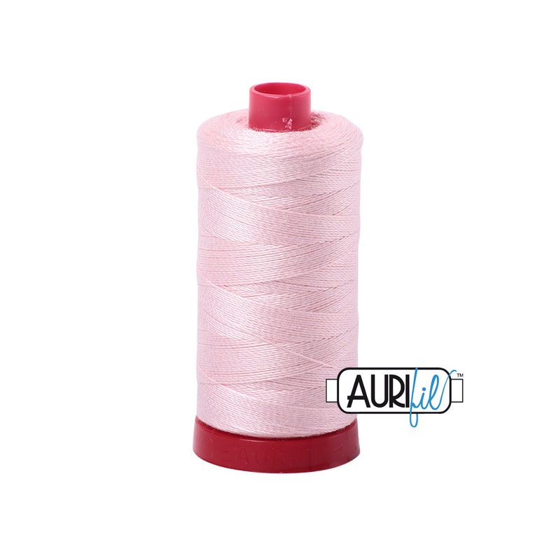 Pale Pink 2410 12wt Large Spool Aurifil Thread image 1