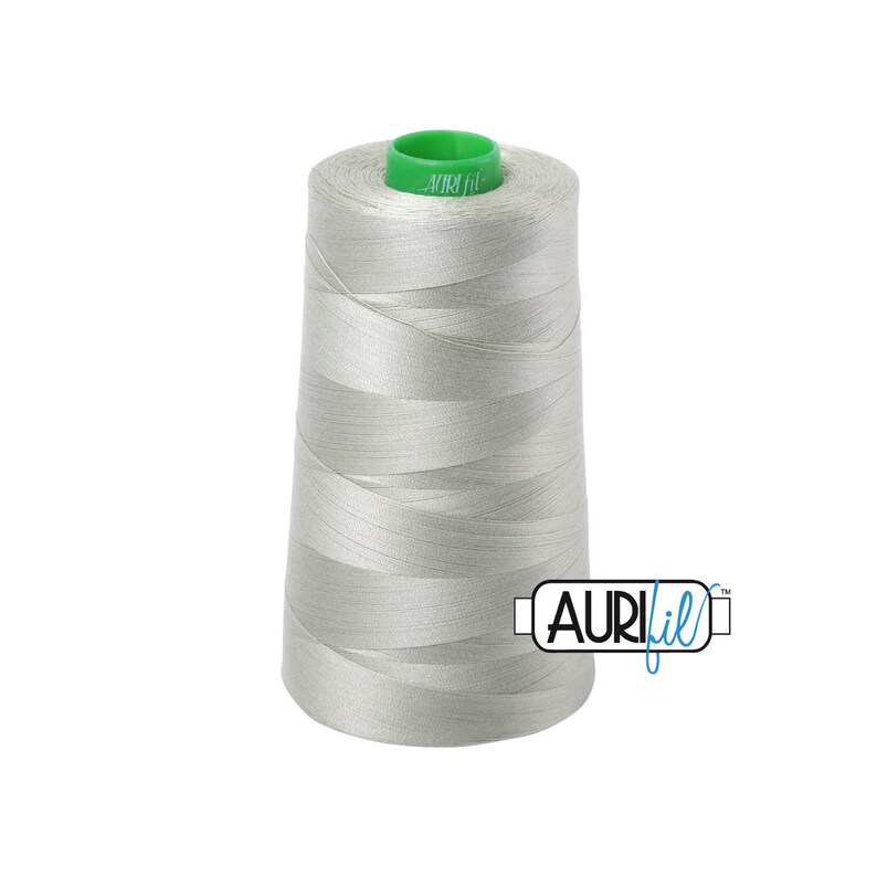 - 40wt Cone Light Laurel Green Aurifil Thread 2902