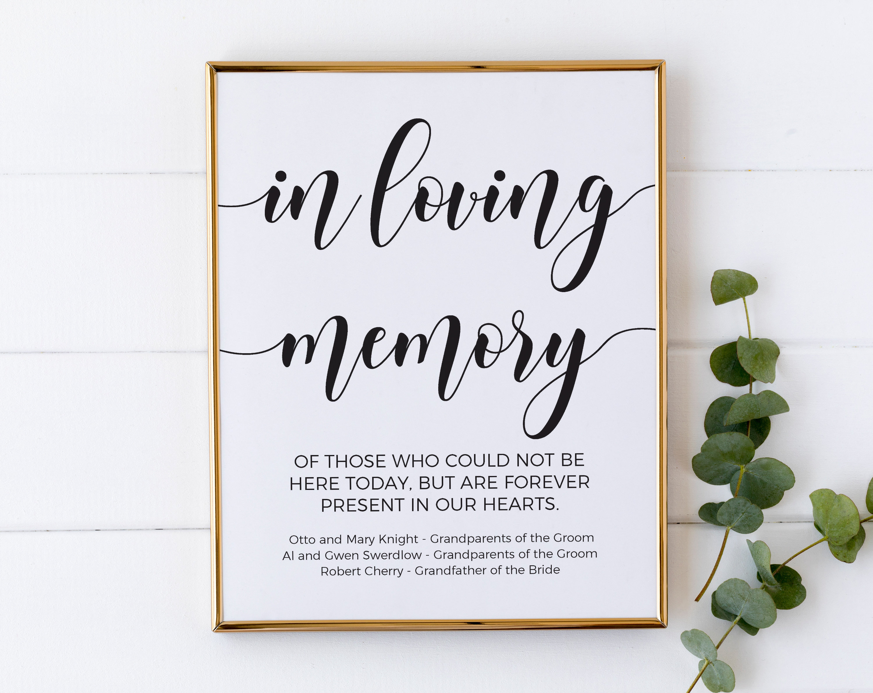 In Loving Memory Editable Sign Template Wedding in Loving Etsy In Loving Memory Editable Sign Template Wedding in Loving Etsy