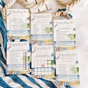 Bridal Shower Games, Beach Bridal Shower Games, Tropical Bridal Shower ...