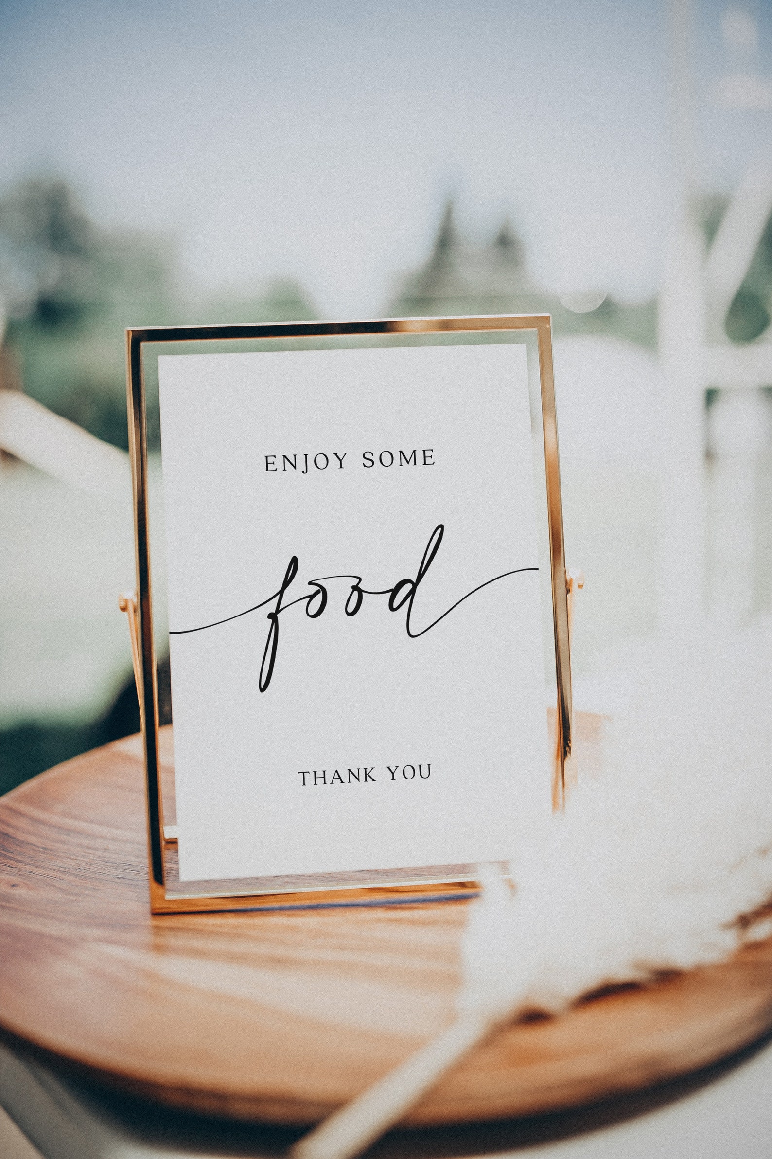 Food Sign Printable Food Sign Template Modern and Elegant | Etsy