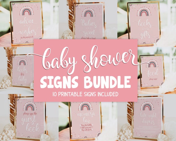 Babies Are Sweet baby shower Favors sign printable | Floral theme