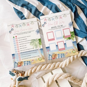 Bridal Shower Games, Beach Bridal Shower Games, Tropical Bridal Shower ...