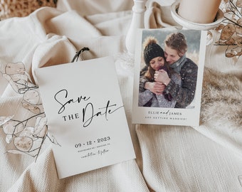 Save the date cards, Simple save the date template, Modern and elegant save the date #Morea