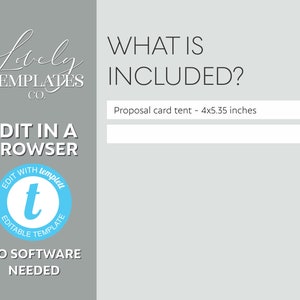 Proposal Cards, Proposal Template, Wedding Cards Template, DIY Wedding ...