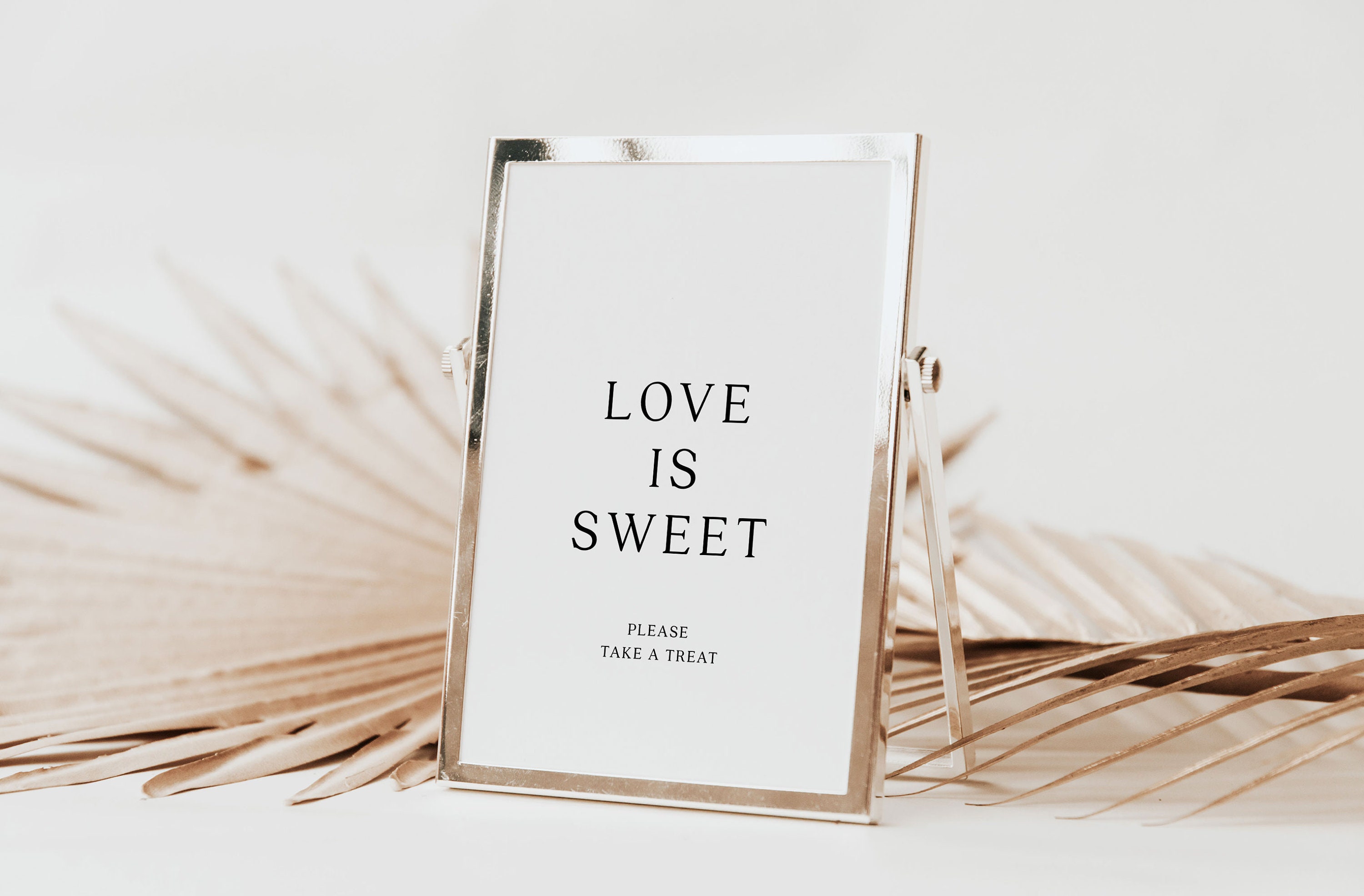 Love is Sweet Sign Wedding Love is Sweet Template Elegant - Etsy