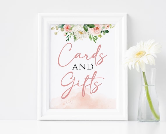 Cards and Gifts Wedding Sign Printable Cards and Gifts Sign - Etsy