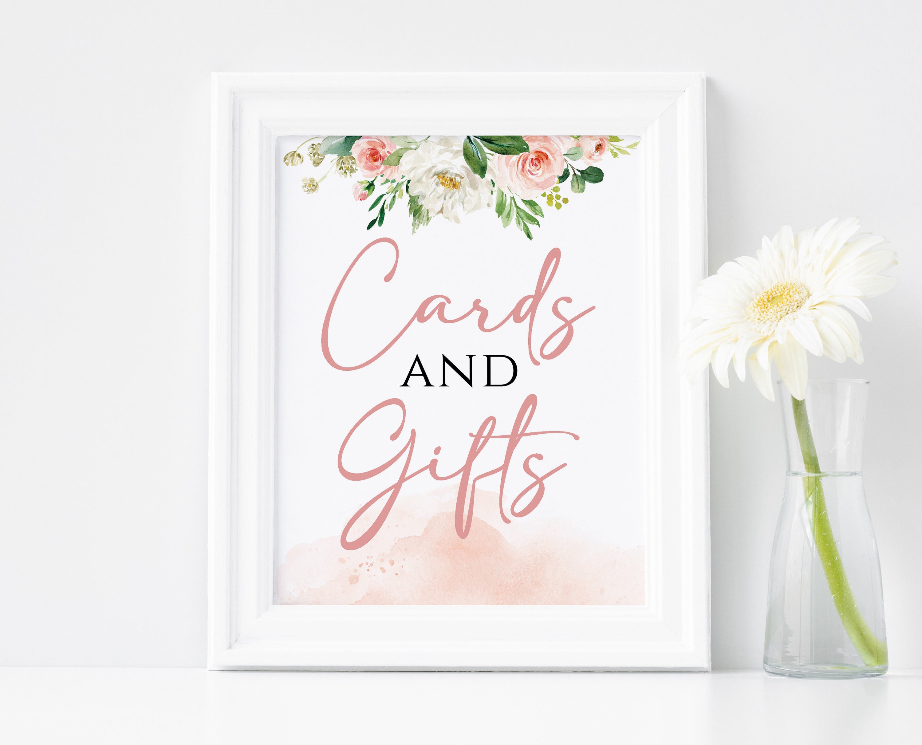 Cards and Gifts Wedding Sign Printable Cards and Gifts Sign - Etsy