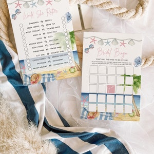 Bridal Shower Games, Beach Bridal Shower Games, Tropical Bridal Shower ...