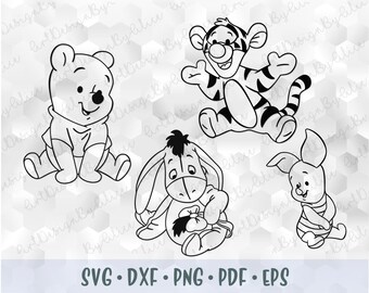 Download Tigger Outline Svg Etsy