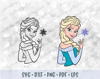 Download Elsa silhouette | Etsy