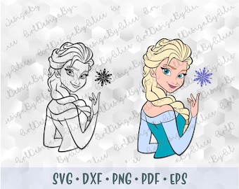 Download Elsa silhouette | Etsy