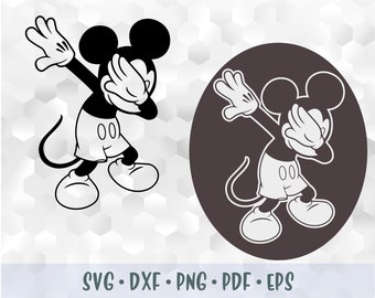 Download Free Dabbing Mickey Mouse Etsy SVG Cut Files