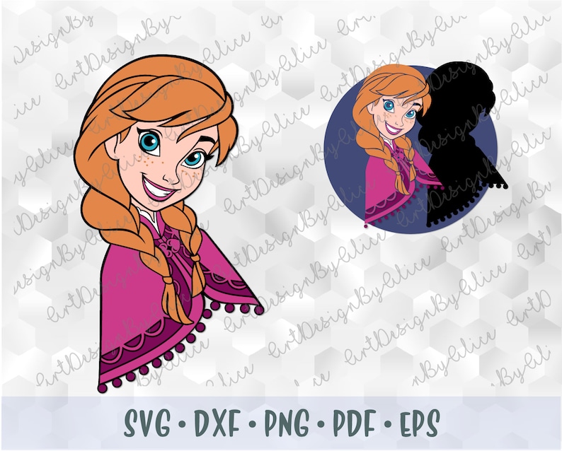 Download SVG PNG Sisters Anna Elsa Frozen Disney Princess Layered ...