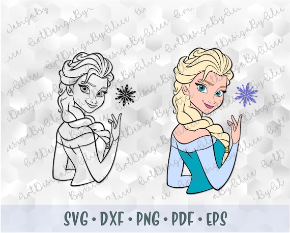 Download Elsa SVG PNG Frozen Disney Princess Layered Cut file ...