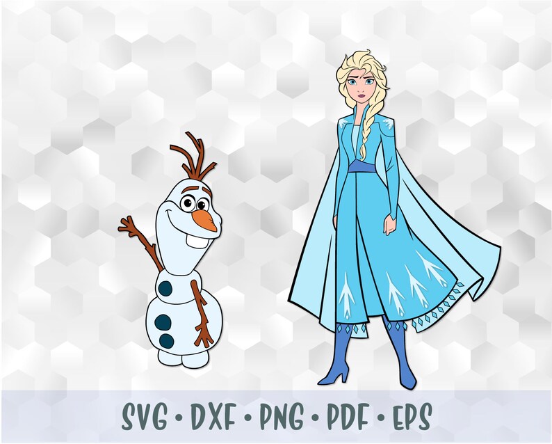 Download SVG PNG Frozen 2 Anna Elsa Olaf Sven Kristoff Layered Cut ...