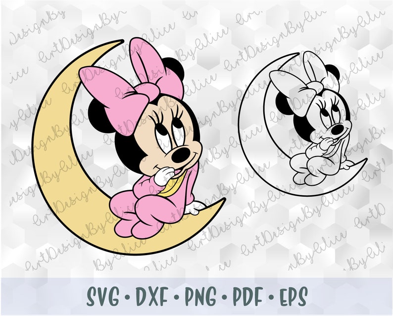 Free Free 304 Baby Minnie Mouse Head Svg SVG PNG EPS DXF File