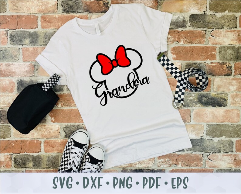 Download SVG PNG Mickey Minnie Mouse Head Ear Bow Mom Dad Grandma ...