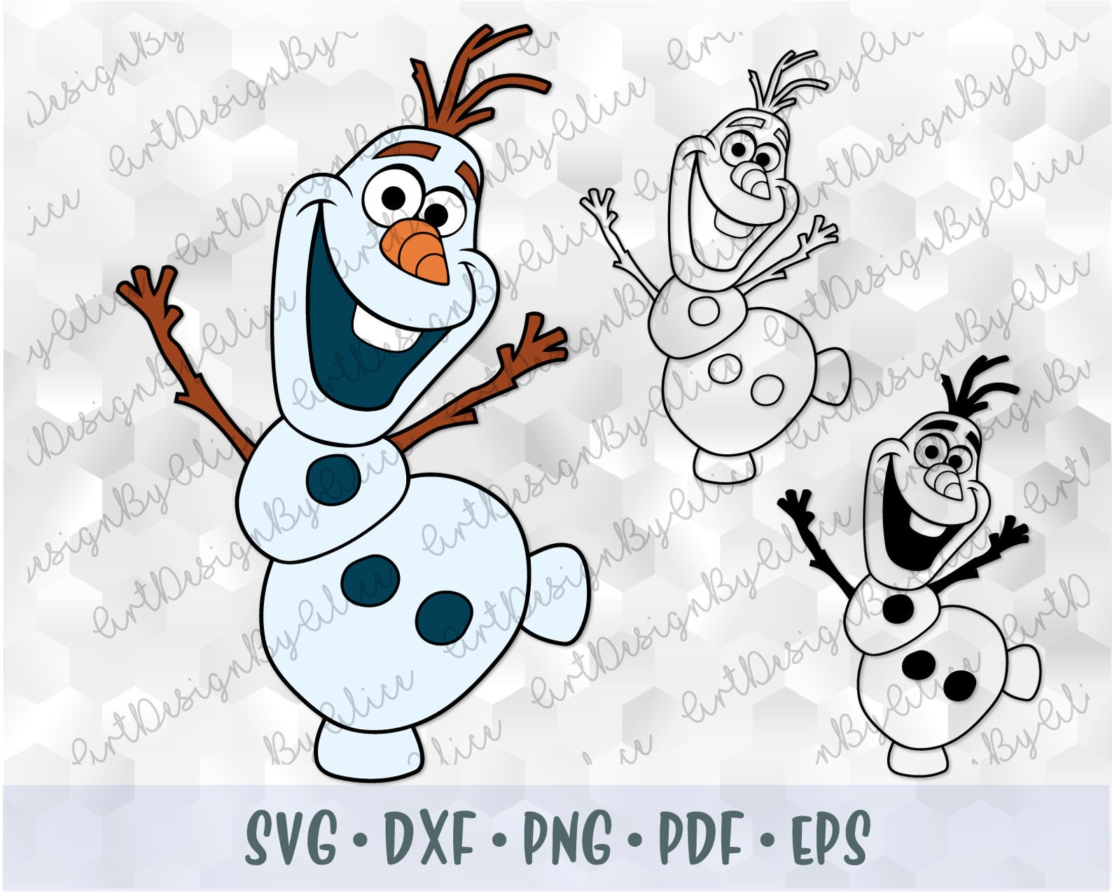 olaf snowman frozen 2 svg png layered cut files outline stroke etsy