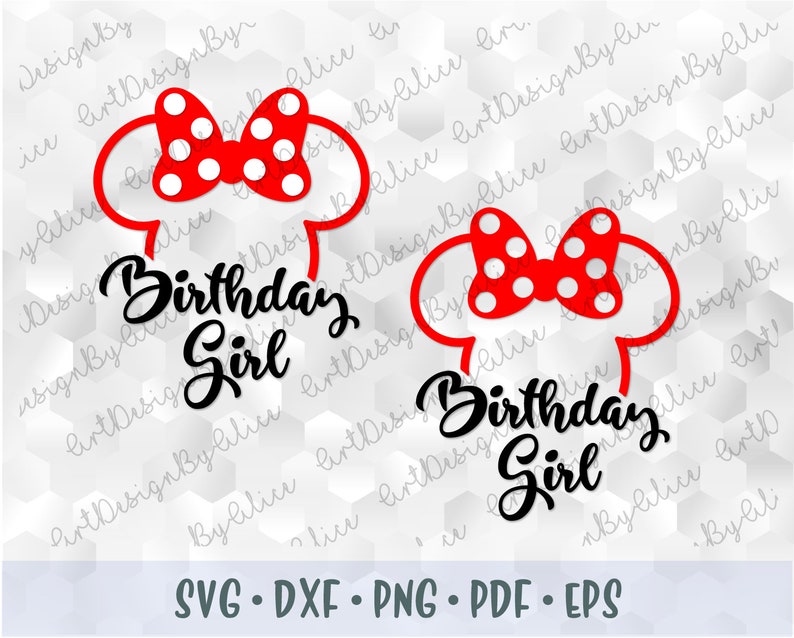 Download SVG PNG Minnie Mouse Outline Birthday Girl Head Ears Bow ...