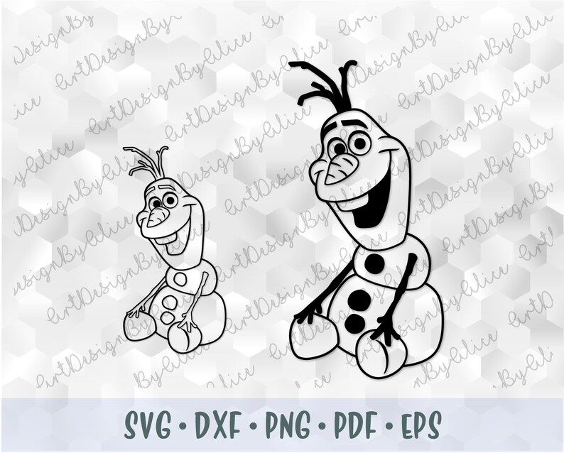Download SVG PNG Olaf Snowman Frozen Head Face Layered Cut file ...