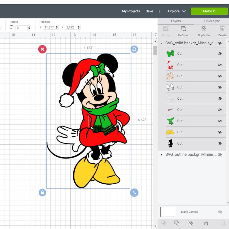 Download SVG PNG Christmas Minnie Mouse Santa Сostume Dress Vector ...