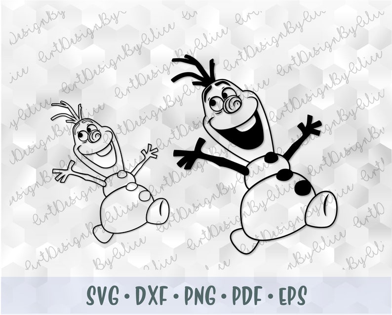 svg png olaf snowman frozen head face layered cut file outline etsy