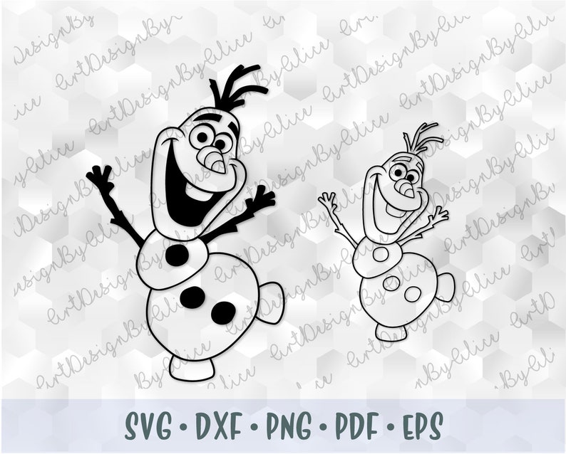 svg png olaf snowman frozen head face layered cut file outline etsy