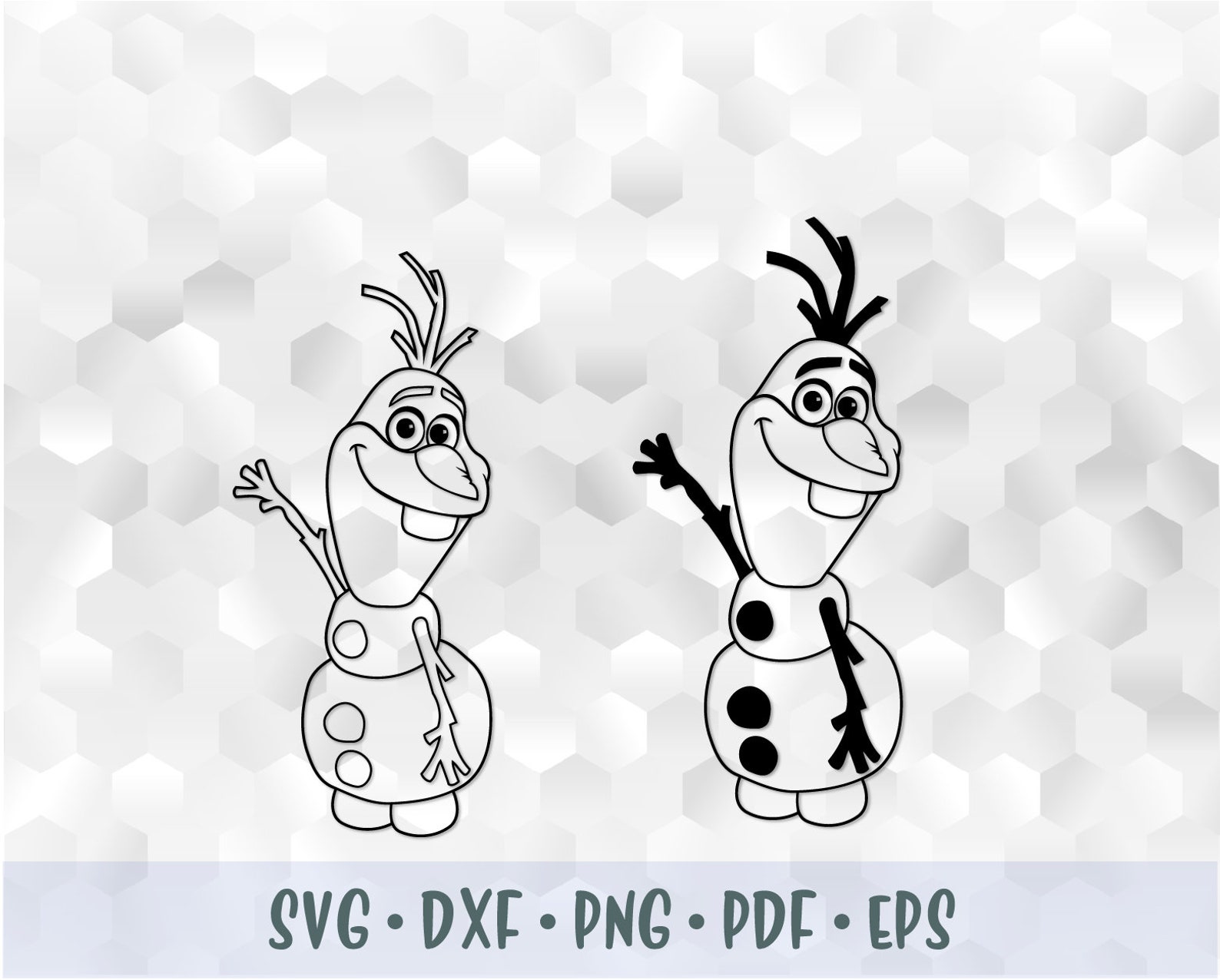 SVG PNG Frozen 2 Anna Elsa Olaf Sven Kristoff Cut files ...