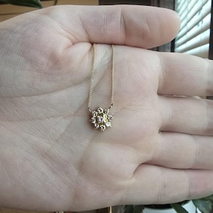 18K Yellow Gold and Diamond Necklace