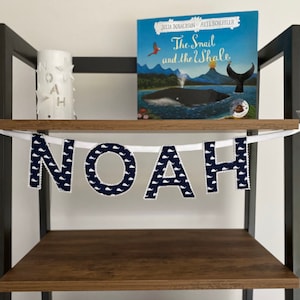 Navy Whales Name Bunting
