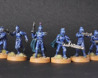 Commando Squad - Legion Scale from Seb Miniatures - Resin Kit - Unpaited and unassembled.+27mm base