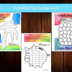 Printable Savings Tracker, Budget Printable, Dave Ramsey Printable, Financial Planner, Financial Printable