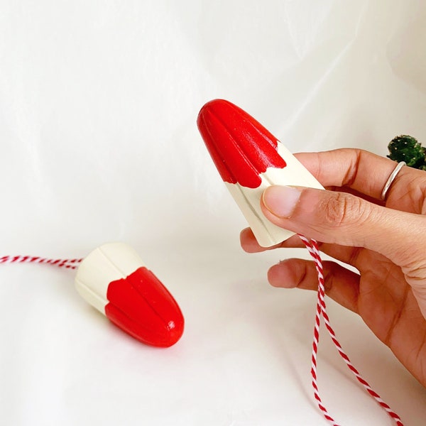 Tampon Christmas Tree Decoration | Bloody Jumbo Tampon | Novelty Secret Santa Gift | Female Sanitary Art