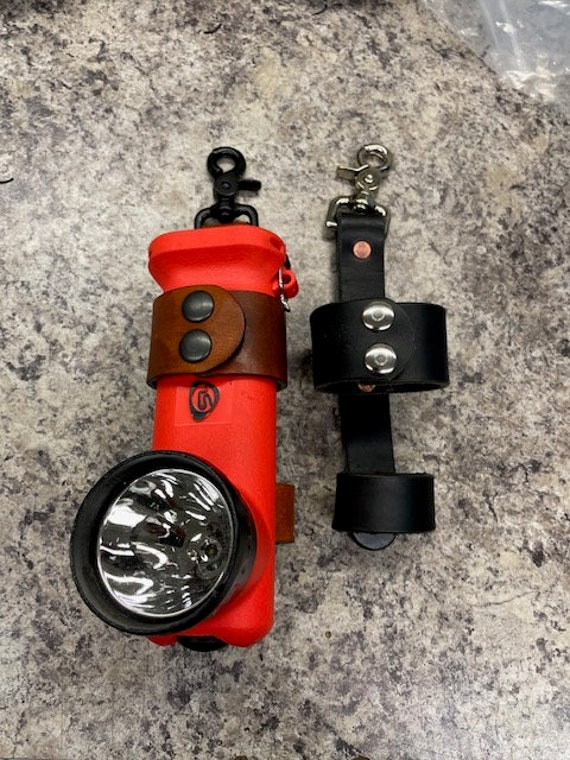 Inverted Leather Firefighter Flashlight Holder Etsy