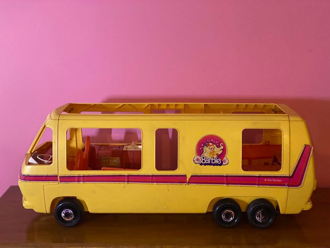Barbie Camping Car Blanc Transformable Vintage Mattel 1992 + Boite