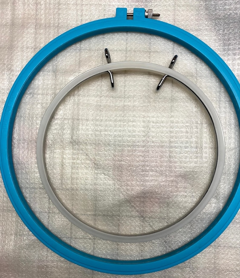 Embroidery Hoops Cross Stitch Frame White Spring Tension Etsy