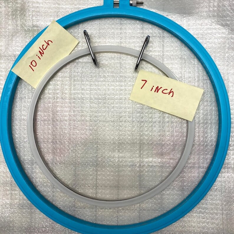 Embroidery Hoops Cross Stitch Frame White Spring Tension Etsy