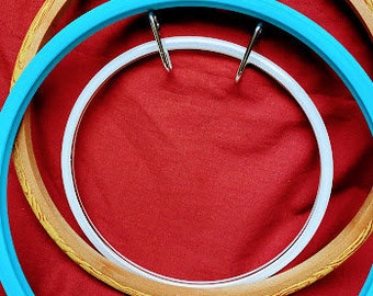 Bundle of 34 Spring Tension Embroidery Hoops: Cross Stitch Frames in Various Sizes (3 to 10 Inches)&quot;