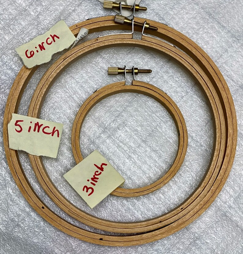 Embroidery Hoops Cross Stitch Frame White Spring Tension Etsy