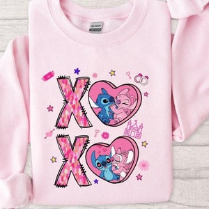 XoXo Heart Valentines Sweatshirt, Pink Magical Valentines Sweatshirt, Better Together Valentine Sweatshirt, Cartoon Character Sweatshirt.