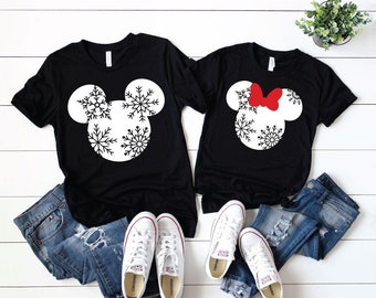 Disney Christmas Shirt, Christmas Family Trip Shirts, Minnie and Mickey Matching Shirts, Disney Shirts, Family Shirts.