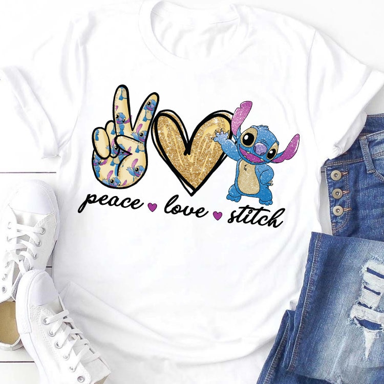 Peace Love Stitch Shirt, Stitch Shirt, Disney Shirt, Gift for Her