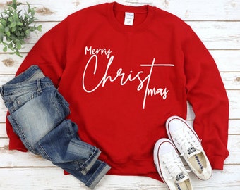 Merry Christmas Sweatshirt, Merry Christ-mas Sweatshirt, Family Christmas, Sweatshirt, Family Matching Sweatshirt, Winter Sweatshirt.