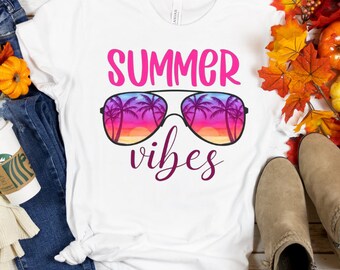 Summer Vibes T-Shirt,  Summer Beach Shirt Summer Family Vacation, Fun Summer Shirt, Summer Family Shirt, Summer Shirt, Vacation Clothing