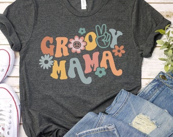 Groovy Mama Shirt • Groovy Mom Tshirt • Groovy Birthday Party Outfit • Custom Family Groovy Tee • 70s Mama Gift