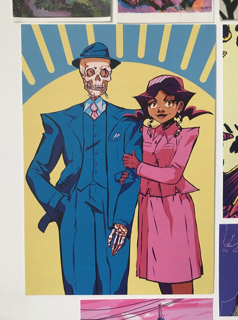 RECENTLY DECEASED art print A4 image 1